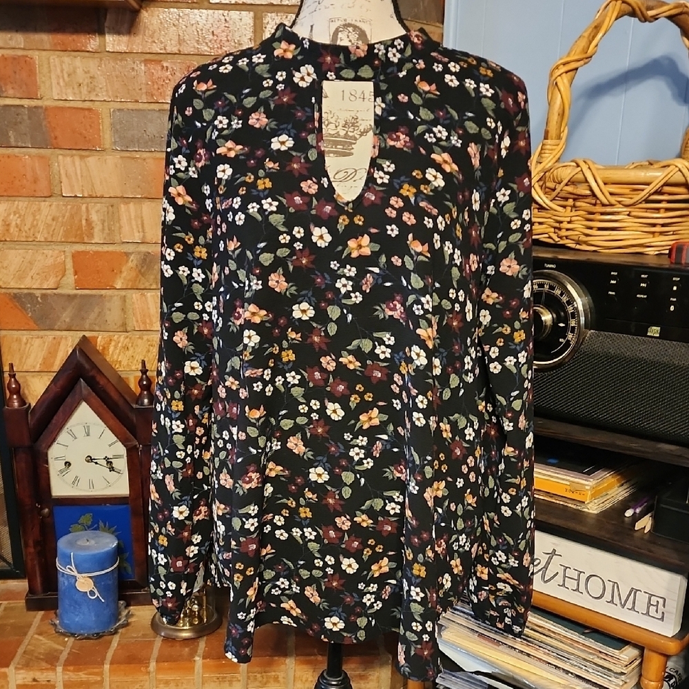 Peppermint Multicolor Floral Blouse